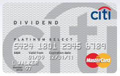 Citi dividend card