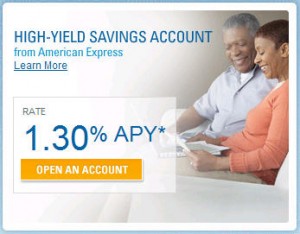 American Express saving account high yield rate